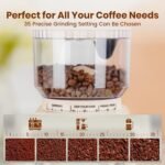 Gevi 20 Bar Espresso Coffee Machine with Burr Grinder Set | 35 Precise Grind Settings | Milk Frother for Latte Cappuccino | Professional Home Barista Kit | Gift for Coffee Lovers - Image 5