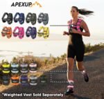 APEXUP 10lbs/Pair Adjustable Ankle Weights for Women and Men, Modularized Leg Weight Straps for Yoga, Walking, Running, Aerobics, Gym - Image 9