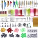 PLUSINNO Fishing Lures Baits Tackle Including Crankbaits, Spinnerbaits, Plastic Worms, Jigs, Topwater Lures, Tackle Box and More Fishing Gear Lures Kit Set, 102/302Pcs Fishing Lure Tackle - Image 9