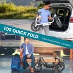 Caroma Peak 1200W/800W/500W Electric Scooter with Seat,14"/12" Fat Tire, Up to 30Miles and 20MPH Electric Scooter Adults&Teens, Adjustable E-Scooter with Shock Absorbtion and Basket - Image 7