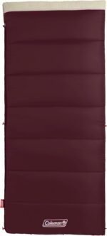 Coleman Autumn Glen 50°F Sleeping Bag, Lightweight Sleeping Bag with No-Snag Zipper & Storage Stuff Sack, Machine Washable for Easy Cleaning, Great for Camping, Sleepovers, & Guests - Image 4