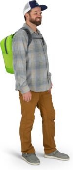 Osprey Ultralight Collapsible Stuff Pack - Lightweight, Packable Travel Backpack — Extra Bag For Travel and Every Day — 18 L Capacity Daypack to Expand Luggage, Black - Image 4