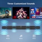 MZEIBO Sound Bar for Smart TV, 80W Bluetooth Soundbar 2 in 1 Detachable Design, Deep Bass, Home Theater Surround Sound, ARC/Optical/AUX Connections for TV/PC/Gaming/Projectors - Image 4