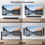 MZEIBO Sound Bar for Smart TV, 80W Bluetooth Soundbar 2 in 1 Detachable Design, Deep Bass, Home Theater Surround Sound, ARC/Optical/AUX Connections for TV/PC/Gaming/Projectors - Image 5