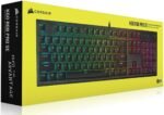 Corsair K60 RGB Pro SE Mechanical Gaming Keyboard - Cherry Mechanical Keyswitches - Durable AluminumFrame - Customizable Per-Key RGB Backlighting - PBT Double-Shot Keycaps - Detachable Palm Rest - Image 3