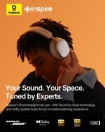 Baseus Inspire XH1 Adaptive Active Noise Cancelling Headphones, Sound by Bose, Dolby Audio, Premium Real-Time Adaptive ANC, Adaptive Rich Sound, Hi-Res Audio, 100H Playtime - Starlight Off-White - Image 3