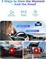 4K 360° Dash Cam, 4-Channel Dash Camera for Cars, Full Coverage Front Rear Left Right Inside with GPS, 5.8GHz Wi-Fi & App, Night Vision, Voice Control, 24H Parking Mode, 128GB Card Included - Image 7