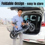 Caroma Peak 1200W/800W/500W Electric Scooter with Seat, 14" Tire, Up to 30Miles & 20MPH, Max Load 300LBS, Foldable Electric Scooter Adults, Commuter Ebike for Adults&Teens, Dual Braking System - Image 6