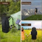 Hiking Backpack, 100L Large Camping Backpack, Expandable Waterproof MOLLE Rucksack, Outdoor Sport Travel Daypack Military Tactical Back pack for Men Women (Black) - Image 6