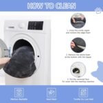 Human Dog Bed,72"x48"x10" Large Gaint Shared Bed for Adult - Flufelbed Standard Cloud Bed for Humans and Dogs - Nap Bed Bean Bag Bed Faux Fur Fluffy Orthopedic Pet Sleeping Bed - Large Charcoal - Image 6