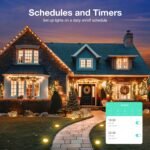 GHome Smart Outdoor Smart Plug, Smart Home Wi-Fi Outlet with 2 Sockets, IP64 Weather Resistance, Compatible with Alexa, Google Home & SmartThings, No Hub Required - Image 6