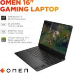 HP OMEN 16 Gaming Laptop (16" 2K 144Hz, NVIDIA RTX 5060 8GB, AMD Ryzen 9 8940HX, 64GB DDR5 RAM, 2TB SSD, 16-core (> Intel i9-13900H)), 4-Zone RGB Backlit KB, IR Webcam, Ethernet, Wi-Fi 6E, Win 11 Home - Image 3
