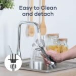 Ganiza Immersion Blender 5 in 1 Hand Blender Max 1000W Heavy Duty Motor, 16 Speed Mode Handheld Blender Stainless Steel Blade With 800ml Mixing Beaker, 600ml Chopper, Whisk and Milk Frother - Image 6