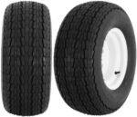 20.5x8-10 Trailer Tires on Rim - 5 Lug on 4-1/2" white Wheel - Load Range E,10PR, Set of 2 - Image 2