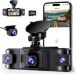 4 Channel 2.5K Dash Cam Front Rear Left Right, 170° Wide Angle Car Dash Camera with 5GHz WiFi & App Control, G-Sensor, Super Night Vision, 24H Parking Monitor, Loop Recording, 64GB SD Card Included - Image 2