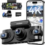 4K 360° Dash Cam, 4-Channel Dash Camera for Cars, Full Coverage Front Rear Left Right Inside with GPS, 5.8GHz Wi-Fi & App, Night Vision, Voice Control, 24H Parking Mode, 128GB Card Included - Image 2