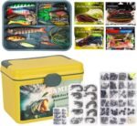 600 Pcs/Tackle Box Fishing Kit-Fishing Hooks,Sinkers, Swivels Snaps,Top Water Lure,Spoons,Soft Lures,Jig Heads, Frogs, Minnow, Accessories Equipment- Saltwater Freshwater Bass Bait Gear - Image 2