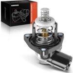 A-Premium Engine Coolant Thermostat and Housing Assembly - 8Cyl, 4.3L 5.3 6.2L - Compatible with Chevy, GMC, Cadillac Vehicles - Silverado 1500, Suburban, Tahoe, Sierra, Yukon XL, for# 12674639 - Image 2