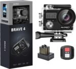 AKASO Brave 4 Action Camera 4K 30fps Ultra HD WiFi Sport Cameras with 170° FOV, Image Stabilization, 131FT Waterproof Underwater Camera with 2x1050mAh Batteries, Bicycle Accessories Kit - Image 2
