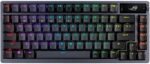 ASUS ROG Azoth Wireless Mechanical Gaming Keyboard – 75% TKL, Tri-Mode Connectivity, Hot Swappable Pre-lubed ROG NX Snow Linear Switches, PBT Keycaps, RGB, OLED Display, PC/Mac Support - Black - Image 2