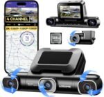 AZDOME 360° 4 Channel Dash Cam, Built-in 128GB eMMC, 2K+1080P*3 Dashcam Front and Rear Inside Left Right, Voice Control, 5G WiFi Dash Camera for Cars with 4 Adjustable Lenses, IR Night Vision, M660 - Image 2