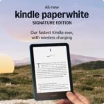 All-new Amazon Kindle Paperwhite Signature Edition Essentials Bundle including All-new Kindle Paperwhite Signature Edition (32GB) - Jade, Fabric Cover-Jade, and Wireless Charging Dock - Image 2