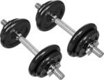 Amazon Basics Adjustable Dumbbell Hand Weight Set, 38 pound, Black - Image 2