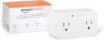 Amazon Basics Dual Smart Plug with Motion Sensor and Night Light, Works with Alexa Only, 2.4 GHz Wi-Fi, No Hub Required, 4.33 x 2.36 x 1.38 in, White - Image 2