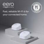 Amazon eero 6 mesh wifi system - Supports internet plans up to 500 Mbps, Coverage up to 3,000 sq. ft., Connect 75+ devices, 2-pack (1 router + 1 extender) - Image 2