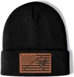 Ameican Flag Hunting Fishing Gifts Beanie Hat for Men Grandpa Dad Husband Hunters Deer Duck Retirement Gifts Gear Stuff - Image 2