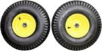 Antego Tire & Wheel Set of 2 - 15x6.00-6NHS Lawn Mower Tires with Wheel Assemblies, Compatible with John Deere Mowers, Precision Ball Bearings - Image 2