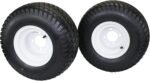 Antego Tire & Wheel - Set of Two 18x9.50-8 4 Ply Tire & Wheel Assemblies | White 8x7 Wheel | Direct Replacement for Toro/Exmark 110-6883, 120-2249 | Suitable for Golf Carts & Some Craftsman Mowers - Image 2