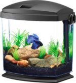 Aqueon BettaBow with Quick Clean Technology Aquarium Kit, Black Black 1 Gallon - Image 2