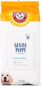 Arm & Hammer Dog Grooming Wipes - Natural Deodorizing Pet Wipe with Coconut - Travel Essential & Supplies for Dogs - Dog Whole Body & Face Cleaning - Odor Eliminator with Baking Soda Power - 100 Count - Image 2
