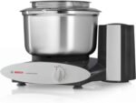 Bosch Universal Plus Stand Mixer with Stainless Steel Bowl with NutriMill Dough Hook Extender Bundle- Black 500 Watt - Image 2