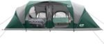 CAMPROS CP Tent 12-Person-Camping-Tents,3 Room Family Tents,Waterproof Windproof Family Tent with Top Rainfly,6 Large Mesh Windows,Double Layer,Easy Set Up, Portable with Carry Bag-20' x 9' x 72"(H) - Image 2
