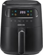 CRUX x Marshmello 3.0 QT Digital Air Fryer with TurboCrisp Technology, Touch Screen Temperature Control, Timer and Auto Shut-off, Fully Programmable, Silicone Cupcake Molds Included, Black - Image 2
