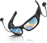 Camera Glasses with Bluetooth,Smart Sunglasses Camera 1080P,Sport Action Video Cameras,Video Glasses for Men with Earphone,Wearable Cam with Polarized Lens for Outdoor Sports,Cycling,Hiking(No Audio) - Image 2