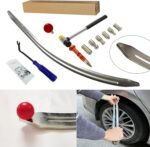 Car Auto Car Dent Removal Fender Damage Repair Puller Lifter Big Curved Rod Crowbar Tools Hook Rods Kit - Image 2