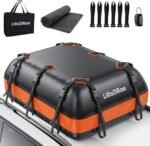 Car Rooftop Cargo Carrier Bag, 21 Cubic Feet Waterproof Heavy Duty 840D Car Roof Bag for All Vehicle with/Without Racks - Anti-Slip Mat, 6 Door Hooks, Storage Bag, 2 Extra Straps - Image 2