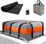 Car Rooftop Cargo Carrier Bag – 20 Cubic Feet Waterproof Heavy Duty 900D Roof Bag for All Vehicles SUV with/Without Roof Rack, Car Storage Bag with Anti-Slip Mat, 6 Hooks & Luggage Lock - Image 2