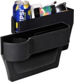 Car Seat Gap Filler Organizer, 2 Pack Multifunctional Car Seat Organizer with Adjustable Cup Holder, Universal Car Seat Storage Box for Phone, Glasses - Image 2