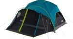 Coleman Carlsbad 4 Person Dark Room Dome Camping Tent with Screen Room, E Ports, Side Windows, and WeatherTec System, Teal Blue/Black - Image 2