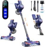 Cordless Vacuum Cleaner, 23kpa Powerful Lightweight Stick Vac with LED Headlights, 3 Modes, 45 Mins Runtime, Rechargeable Portable Handheld Vacuums for Home, Carpet, Hard Floor, and Pet Hair (Blue) - Image 2