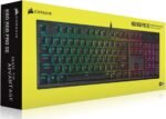 Corsair K60 RGB Pro SE Mechanical Gaming Keyboard - Cherry Mechanical Keyswitches - Durable AluminumFrame - Customizable Per-Key RGB Backlighting - PBT Double-Shot Keycaps - Detachable Palm Rest - Image 2