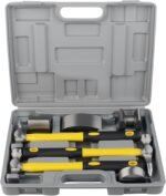 DAYUAN 7Pcs Auto Body Repair Kit, Craft Panel Beating Hammer and Dolly Set Hammer Dent Body Fender Tool - Image 2