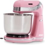 Dash Stand Mixer (Electric Mixer for Everyday Use): 6 Speed Stand Mixer with 3 Quart Stainless Steel Mixing Bowl, Dough Hooks & Mixer Beaters for Dressings, Frosting, Meringues & More - Pink - Image 2