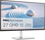 Dell S2725DS Monitor - 27 Inch, QHD (2560x1440) Display, 100Hz refresh rate, 1500:1 contrast ratio, TÜV Rheinland Eye comfort 4 Star, Integrated 2x5W speaker, Height/Tilt/Swivel/Pivot- Ash White color - Image 2
