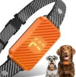 Dog Bark Collar for Large Medium Small Dogs, Effective No-Bark Collar, Smart Barking Collar, Rechargeable Bark Collar with 7-Level Sensitivity, 3 Beep & Vibration Modes, Waterproof, Orange - Image 2
