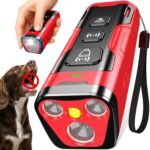 Dog Bark Deterrent Device, 3X Ultrasonic Anti Barking, 6 Training Modes 23 FT Range Barks No More Indoors Outdoors Behavior Correct Safe & Humane Rechargeable Compact Bark Control for Dogs RED - Image 2